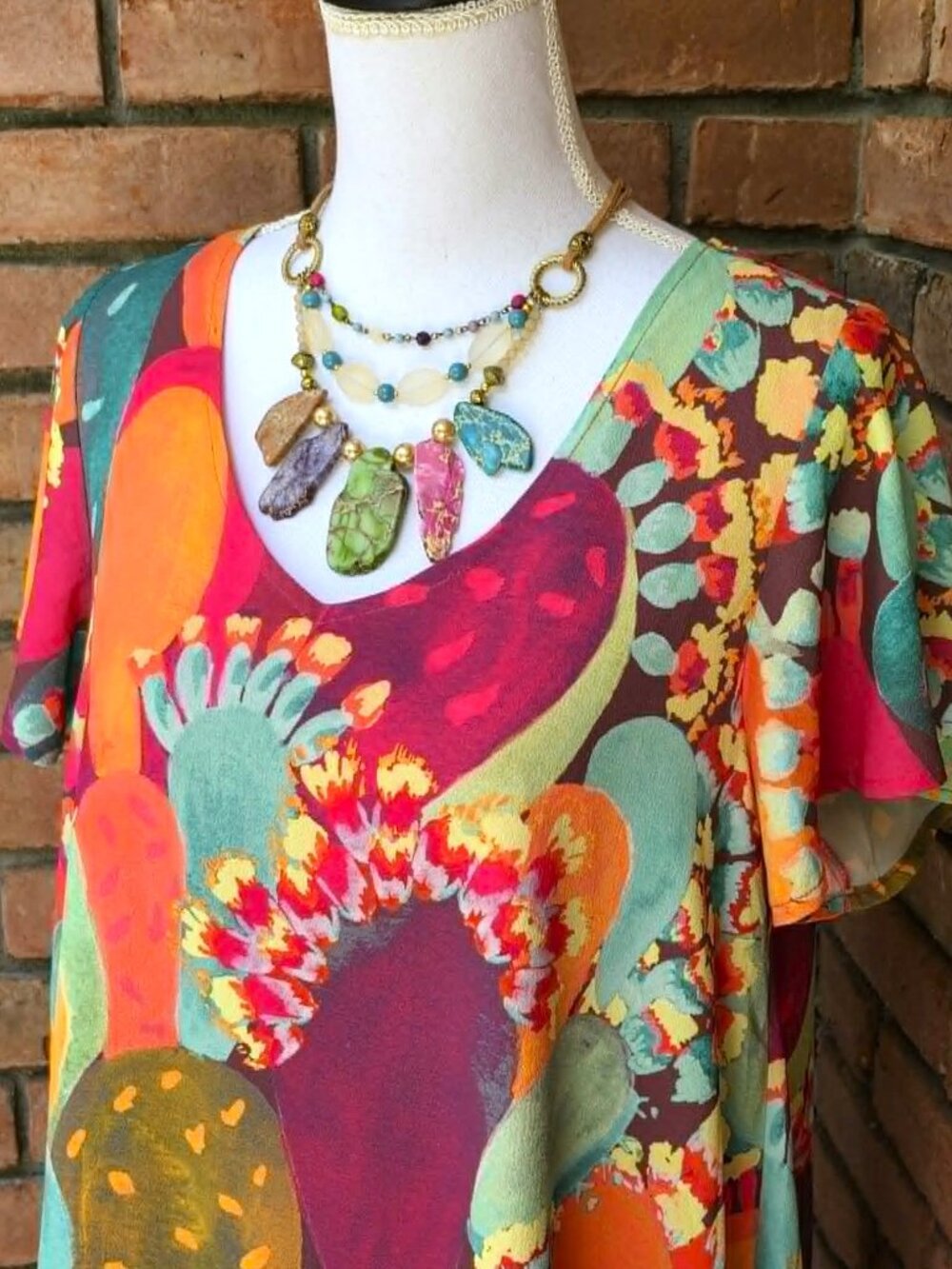 Judith March Dress. Colorful Floral Pattern. Size M. - Picture 3 of 10